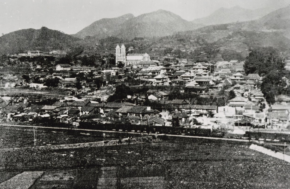 Окраины Нагасаки. 1945 г. 