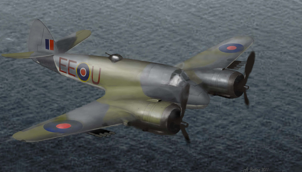 Botting Allan. Бомбардировщик Bristol Beaufighter.