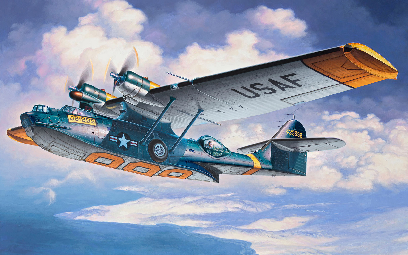Deredos Andrzej. Морской бомбардировщик Consolidated PBY-5А Catalina.