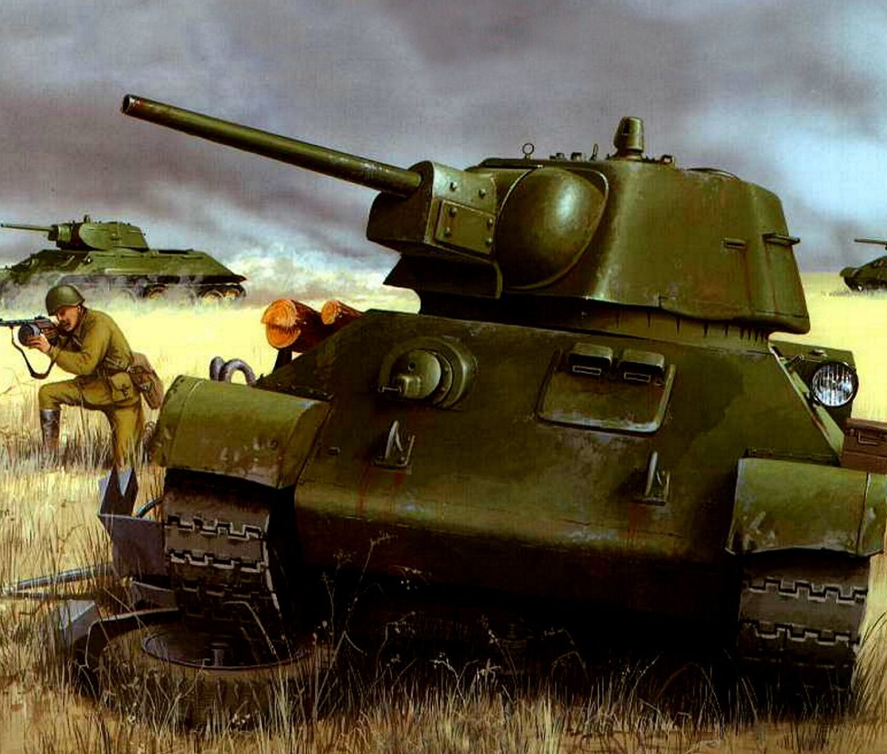 Wróbel Arkadiusz. Танк Т-34-76.