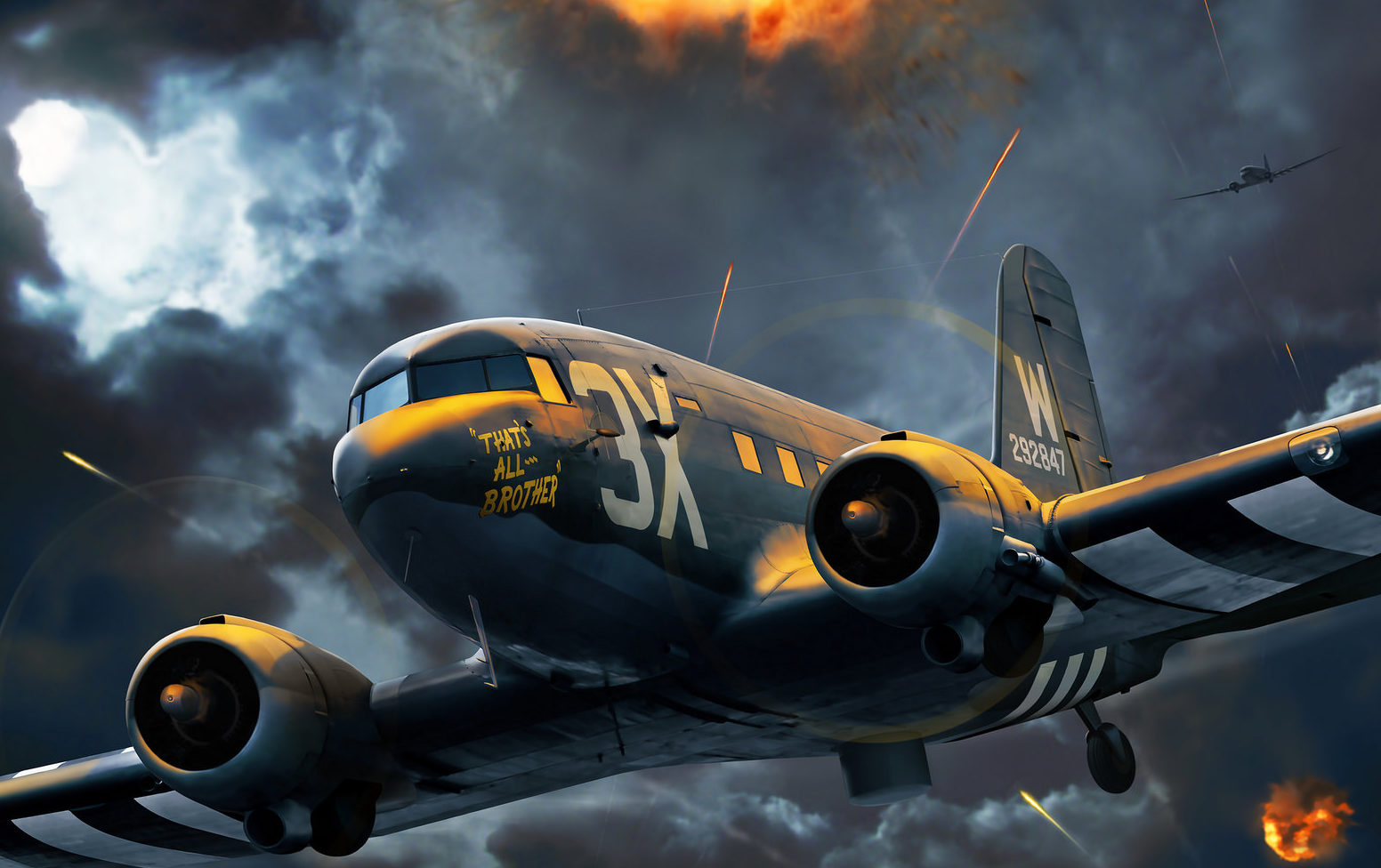 Cole Ron. Военно-транспортный самолет «C-47».