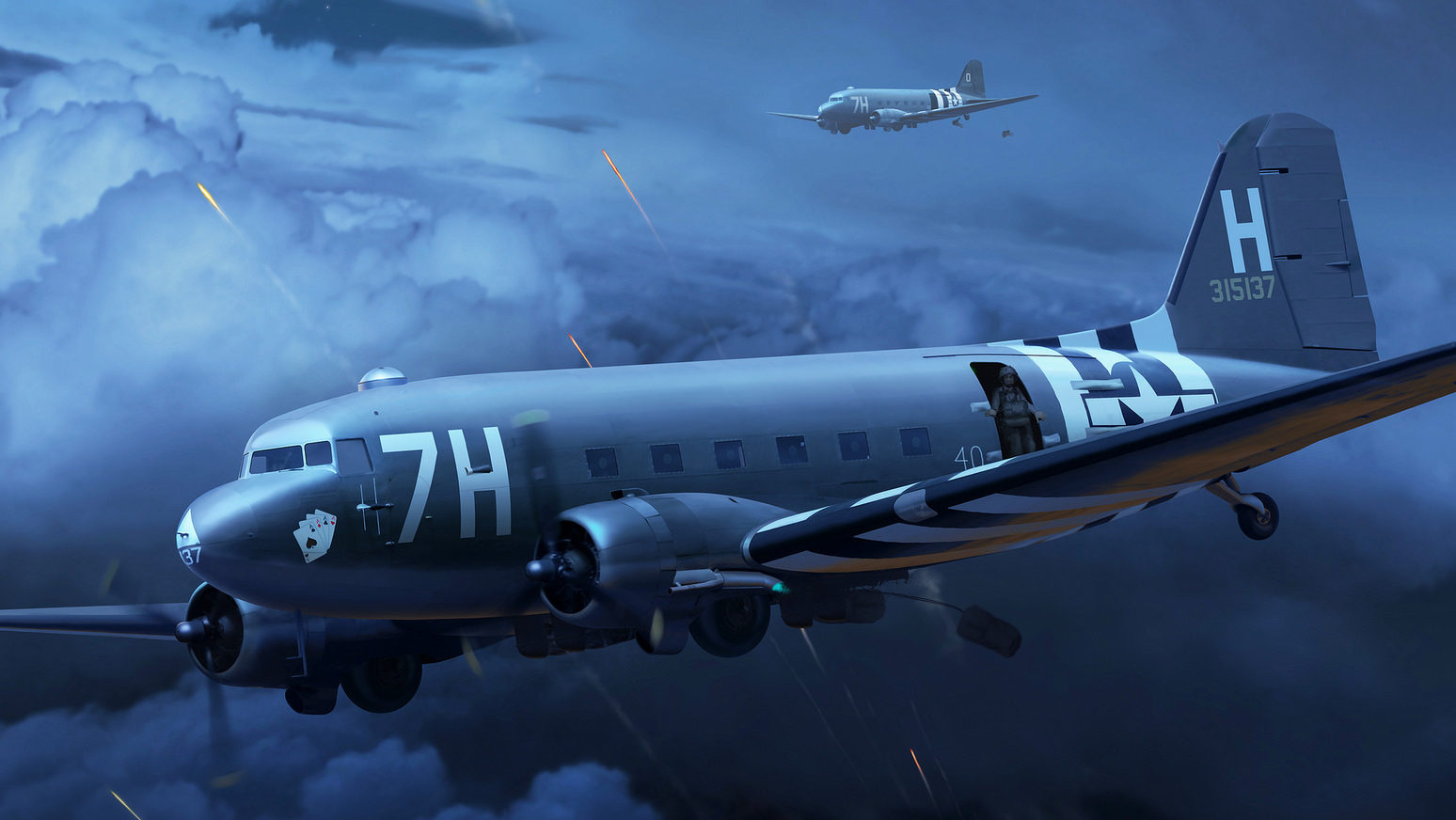Cole Ron. Военно-транспортный самолет «C-47».