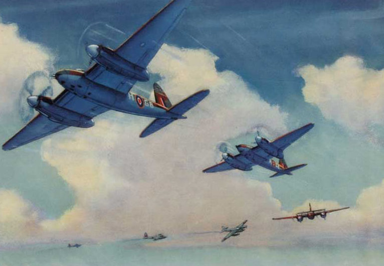 Hubbell Charles. Бомбардировщики Havilland Mosquito.