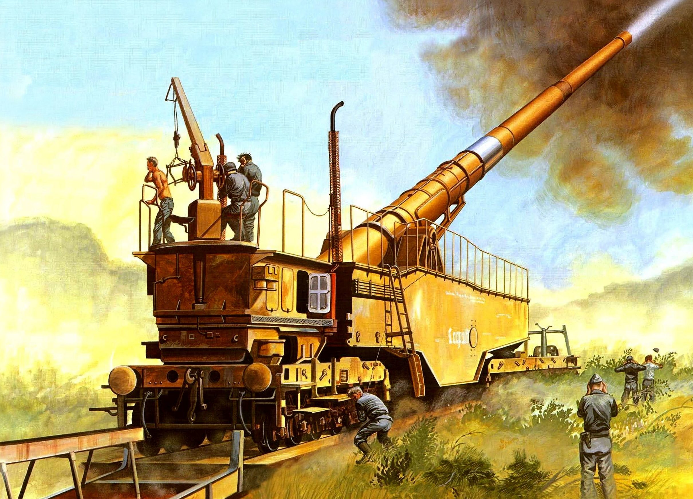 Greer Don. Железнодорожное 28-cm орудие K5(E) Leopold.
