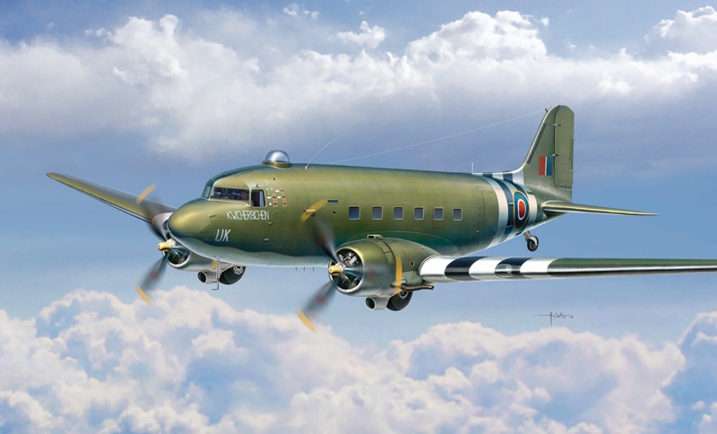 Auletta Vincenzo. Военно-транспортный самолет Dakota Mk.III.