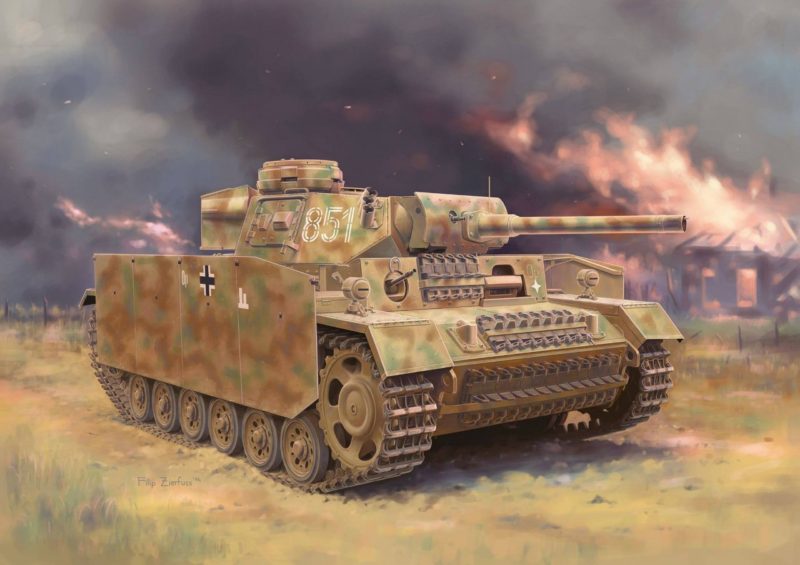 Zierfuss Filip. Flammpanzer III (Sd.Kfz. 141/3) в бою.