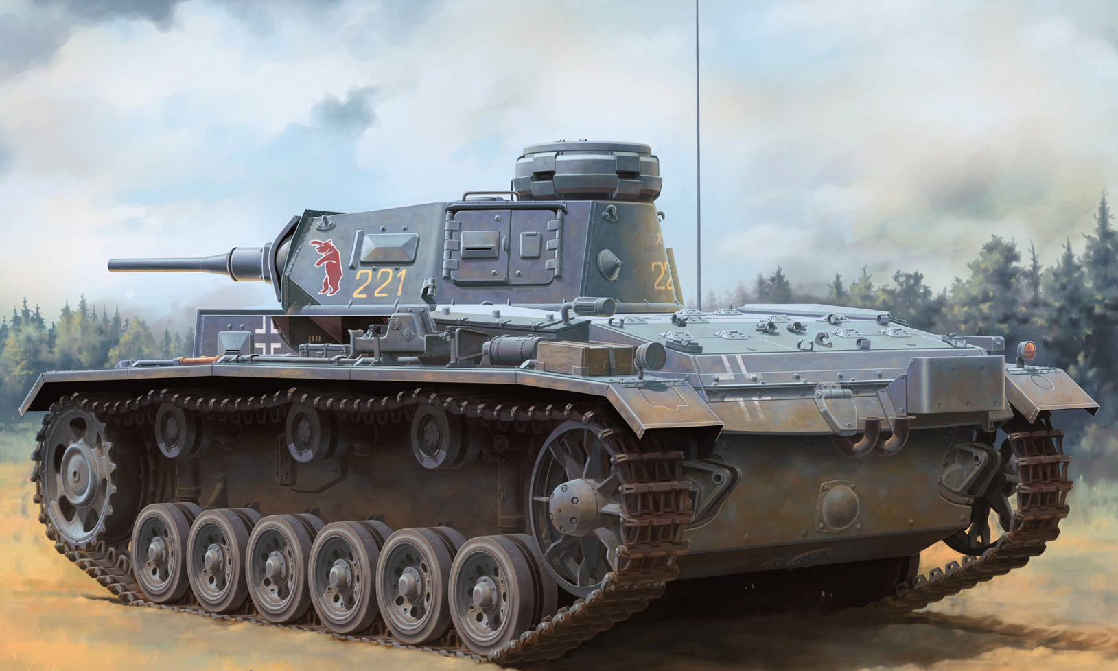 Zierfuss Filip. Танк Pz.Kpfw.III Ausf. H.