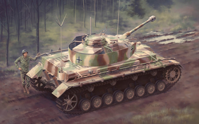 Zierfuss Filip. Танк Panzerbefehlswagen IV Ausf.J.