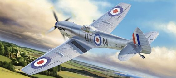 Borecka Katerina. Истребитель Spitfire Mk. XVI.