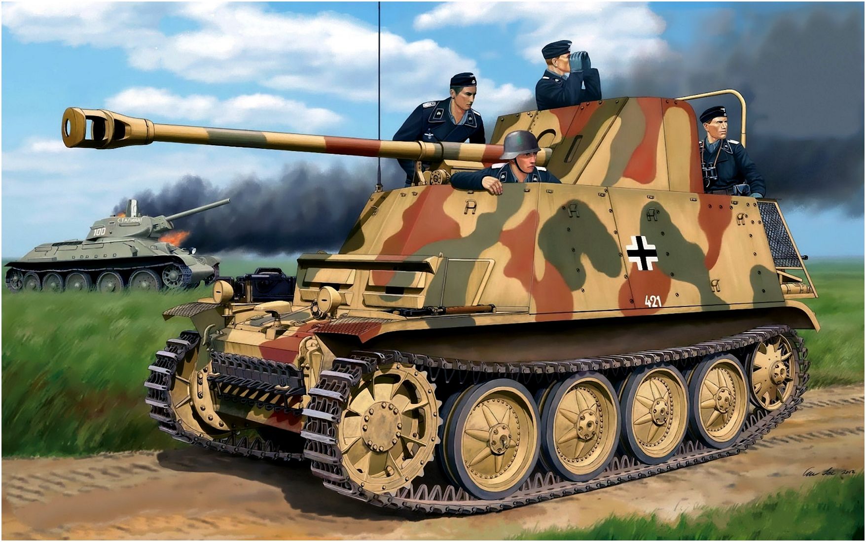 Lei Su. САУ Marder II Ausf. D.