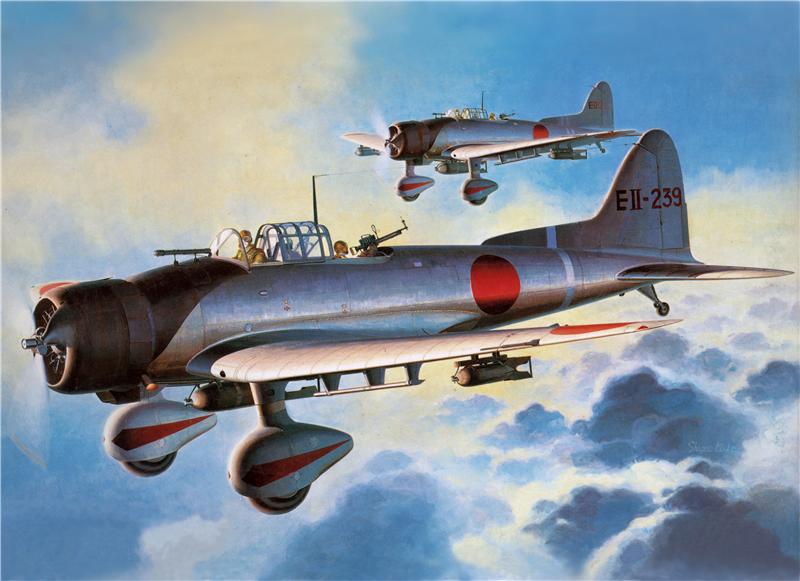 Shigeo Koike. Палубные бомбардировщики Aichi D-3A.