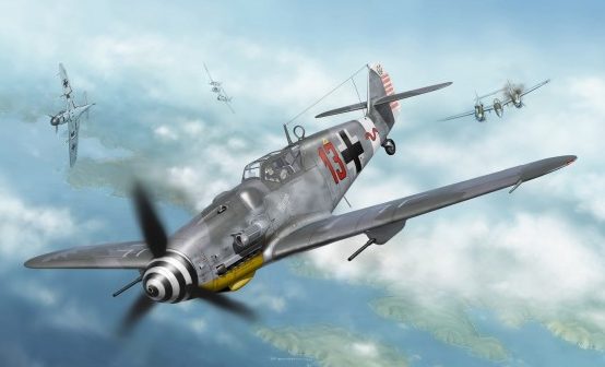 Borecka Katerina. Истребитель Bf-109G-6.