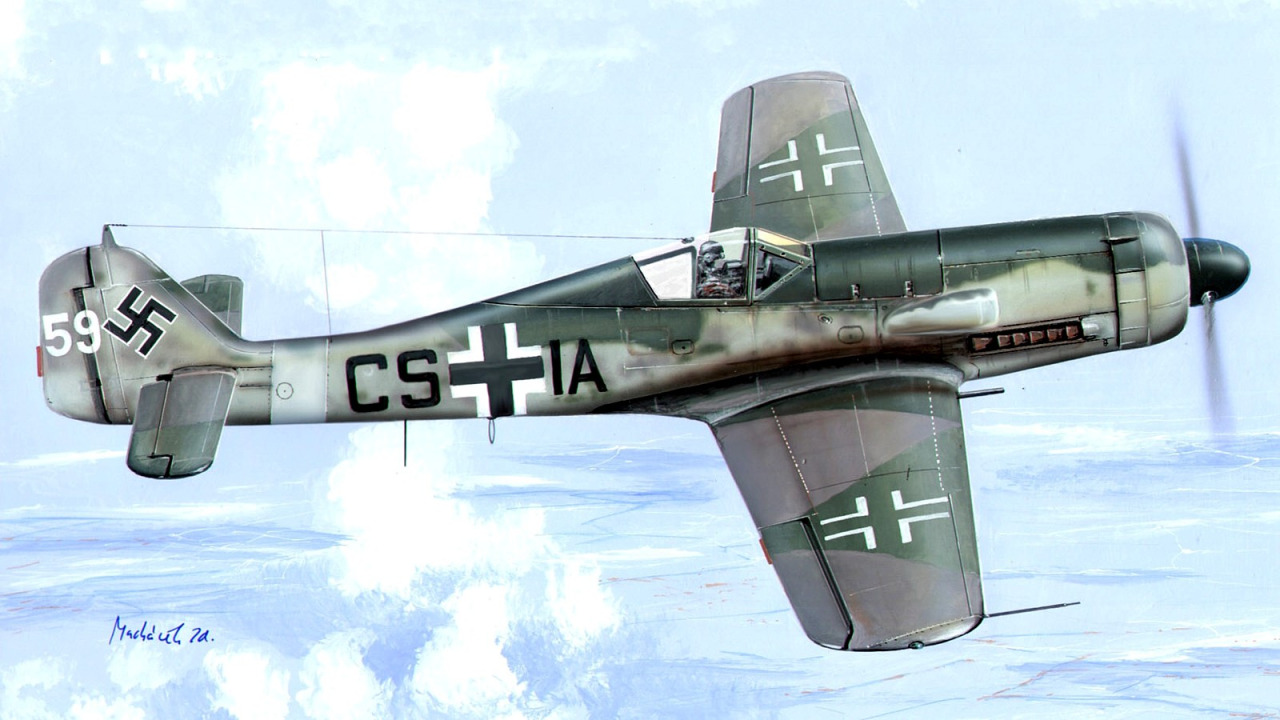 Machácek Zdenek. Истребитель Fw-190D.