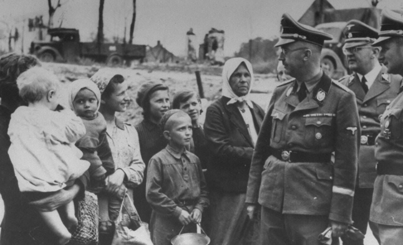 Генрих Гиммлер в Белоруссии. 1941 г.