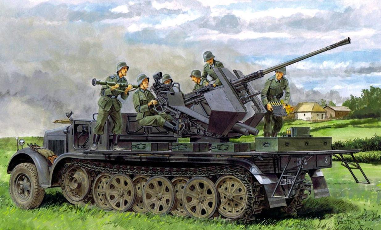 Volstad Ronald. ЗСУ 3.7-cm FlaK 36 на базе SdKfz 7.