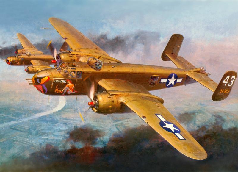 Shigeo Koike. Средний бомбардировщик B-25 «Mitchell».