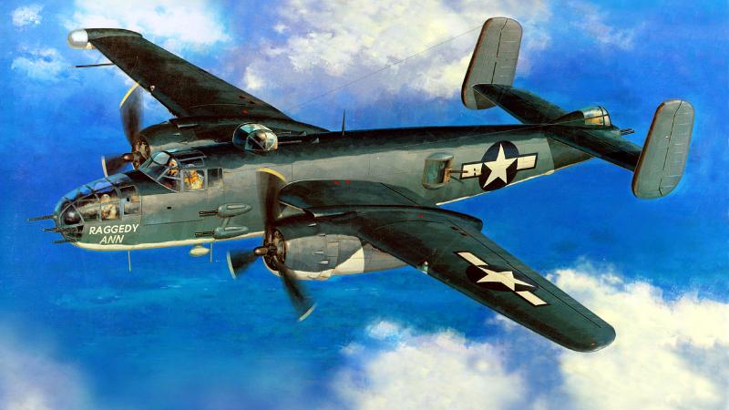 Shigeo Koike. Средний бомбардировщик B-25 «Mitchell».