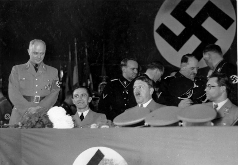 Филипп Боулер и Герлиц, Геббельс и Гитлер. Берлин. 1936 г.
