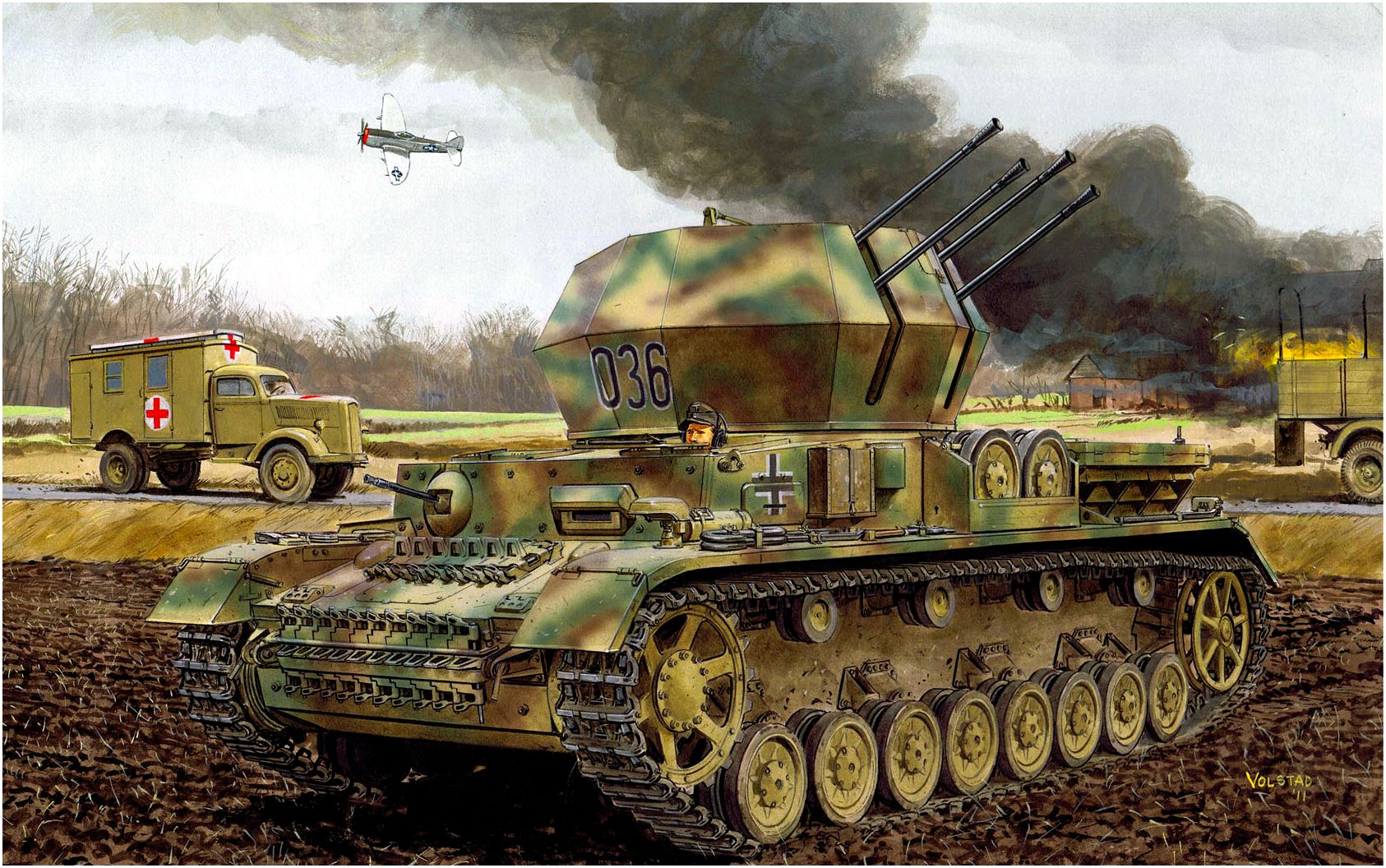 Volstad Ronald. ЗСУ 2-cm Flakpanzer IV.