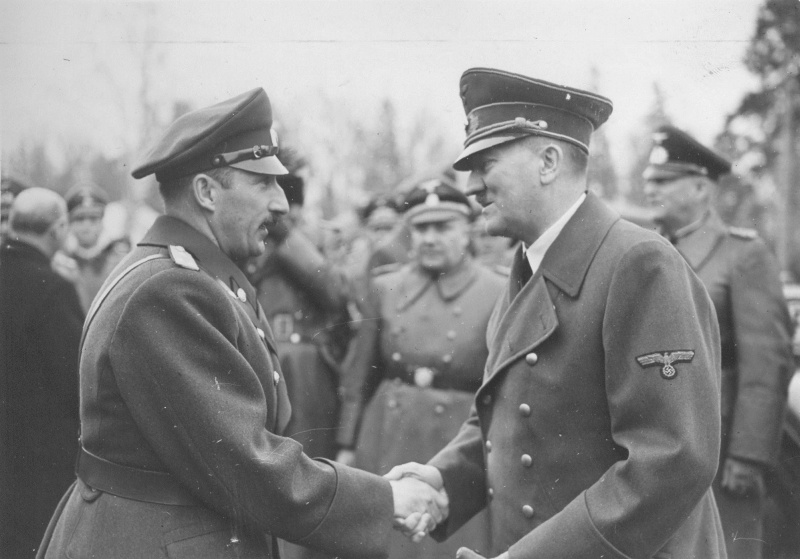 Адолшьф Гитлер и царь Борис III. 1941 г. 