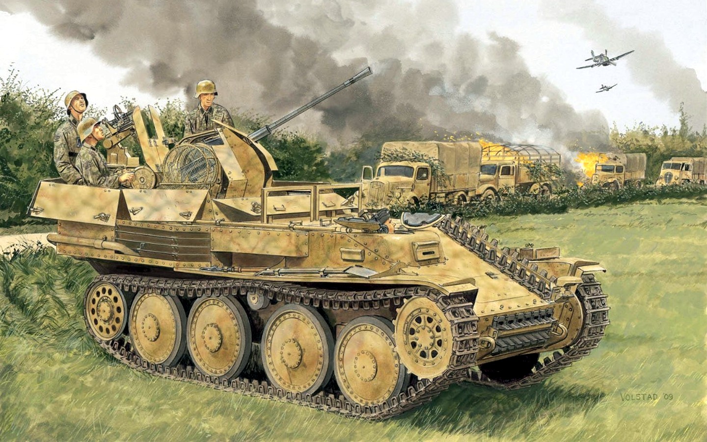Volstad Ronald. ЗСУ Flakpanzer 38 (t).