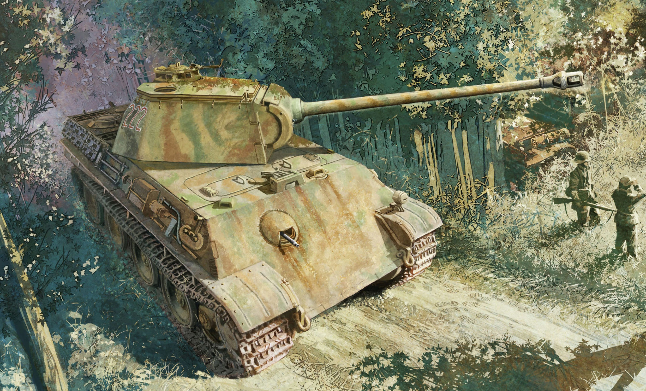 Heum Chang. Танк Pz.Kpfw. V Ausf. G.