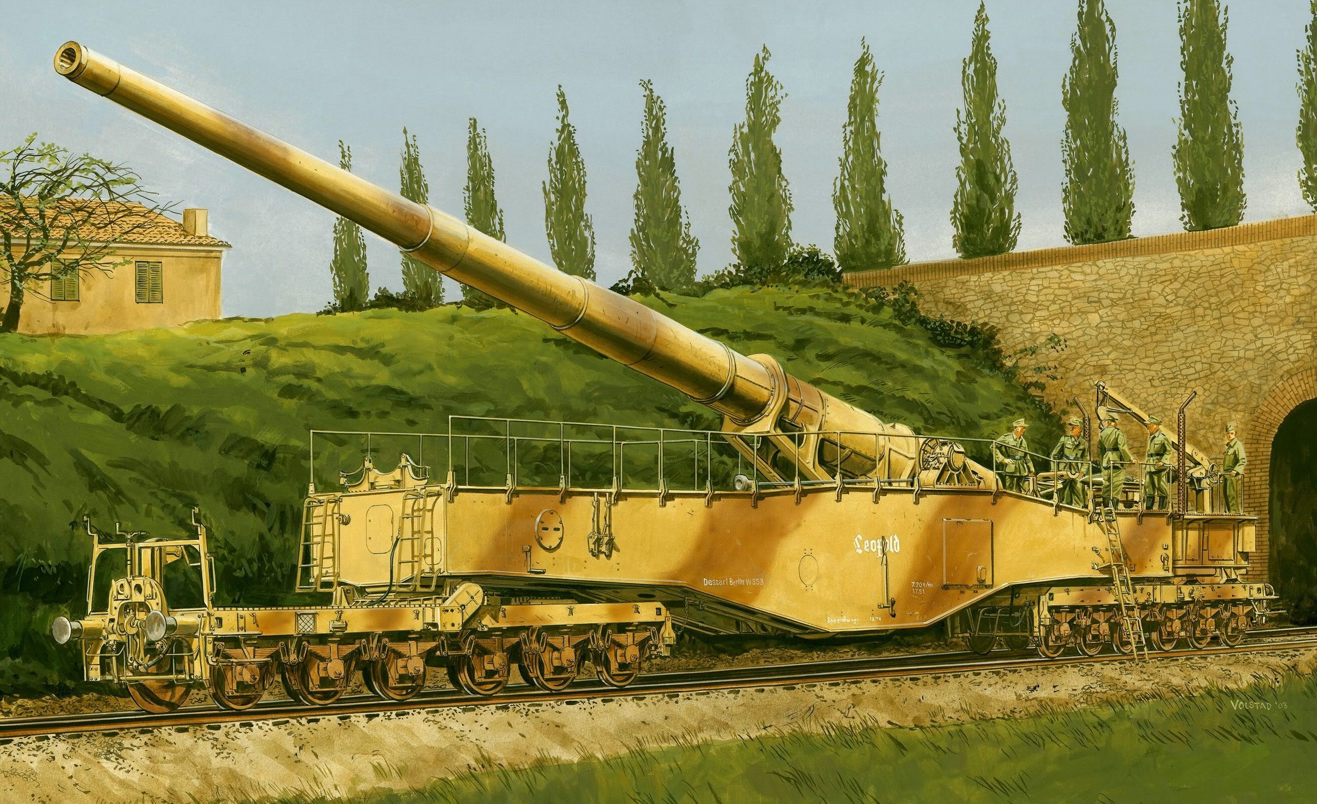 Volstad Ronald. Немецкое железнодорожное орудие K5(E) «Leopold».