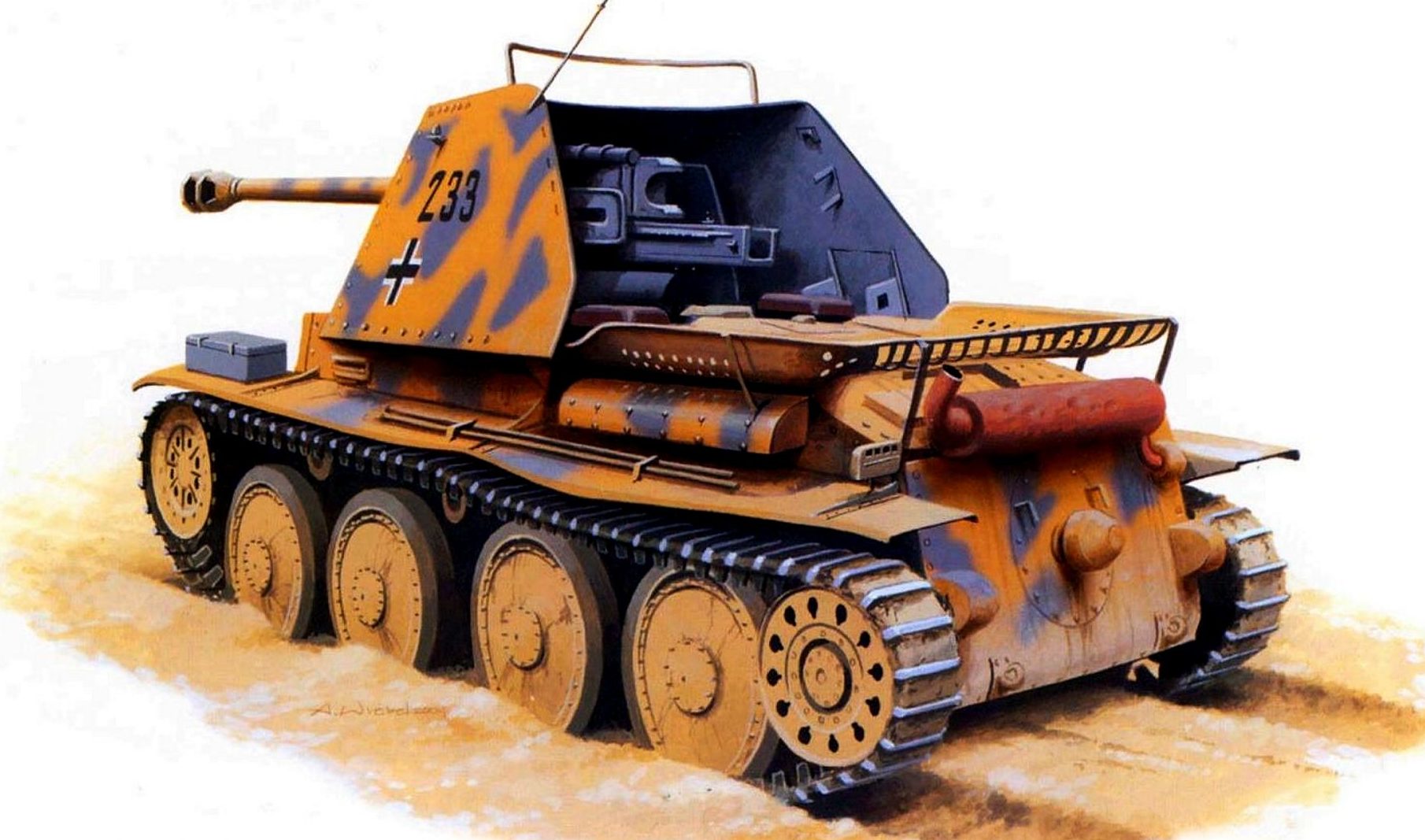 Wrobel Jaroslaw. САУ Panzerjäger 38(t) Marder III Ausf. H.