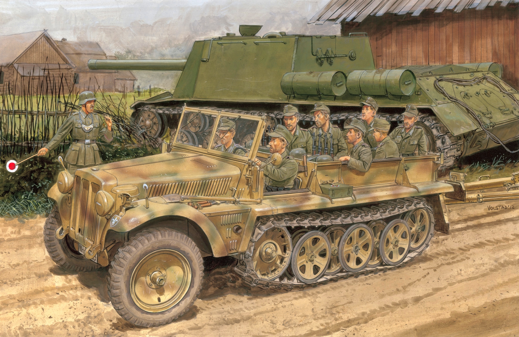 Volstad Ronald. Полугусеничный тягач Sd.Kfz.10 Ausf. B.