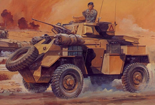Hasegawa Tohaku. Бронеавтомобиль Humber Mk.II.