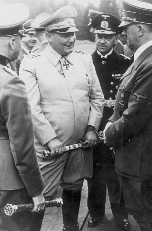 Герман Геринг, Адольф, Вальтер фон Браухич и Эрих Редер. 1941 г.