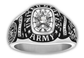 Традиционные кольца военнослужащих сухопутных войск.