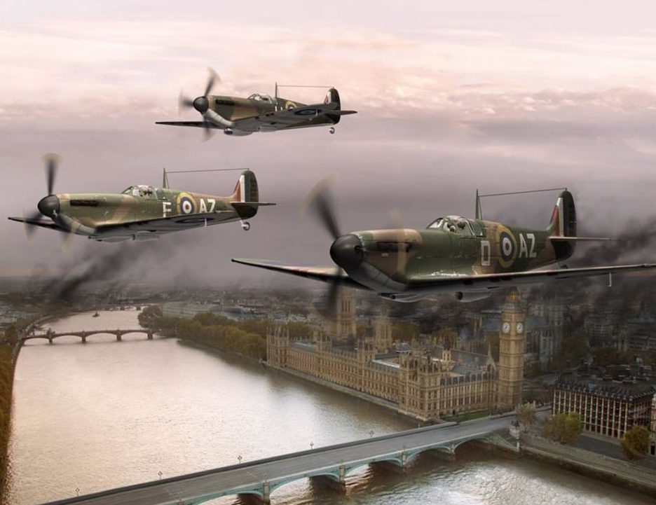Meyer Dieter. Истребители «Spitfire» над Лондоном.