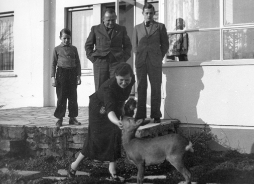 Йозеф Бюркель со своей семьей. 1939 г.