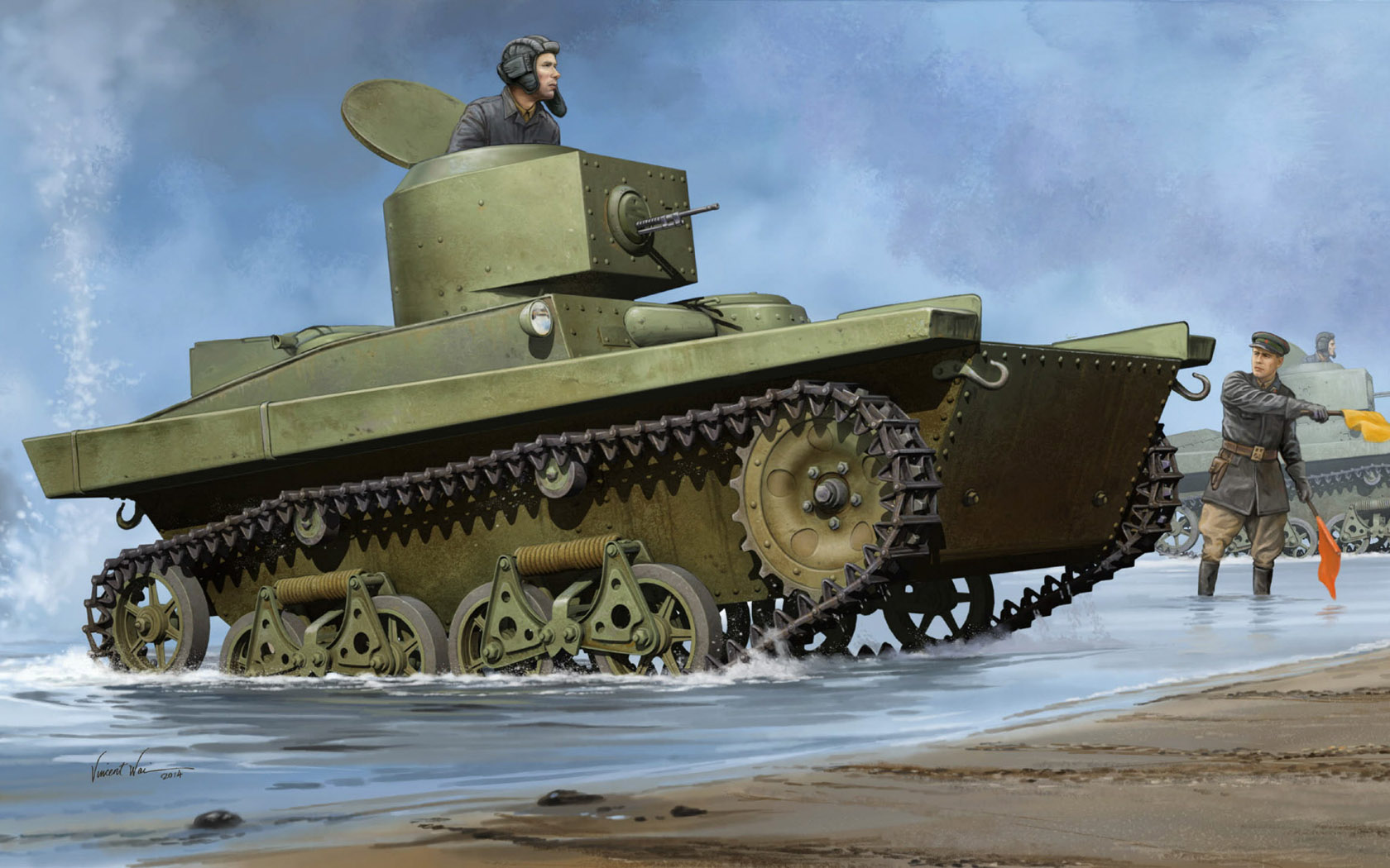 Wai Vincent. Плавающий танк Т-37.