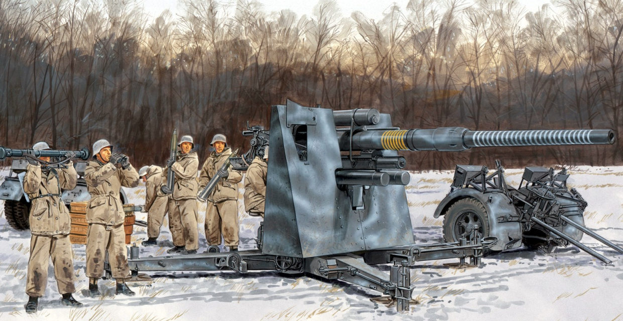 Volstad Ronald. Зенитное орудие 88-mm Flak 36.