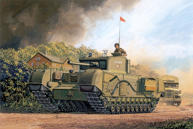 Satake Masao. Танк Churchill Mk.IV.