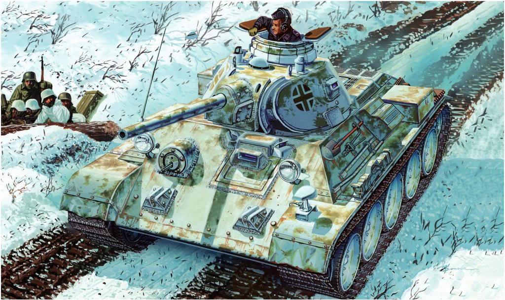 Satake Masao. Трофейный танк Panzer 747(r) «Beutepanzer» T-34/76(r). 