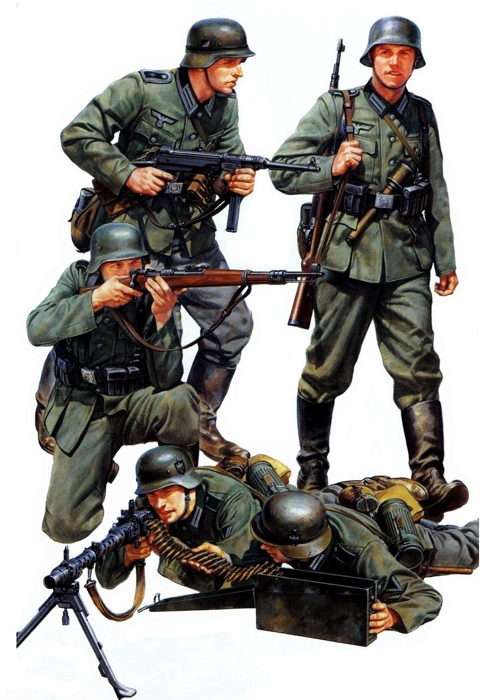 Onishi Masami. Немецкие солдаты.