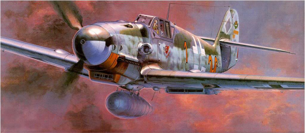 Shigeo Koike. Истребитель Bf-109G-6.