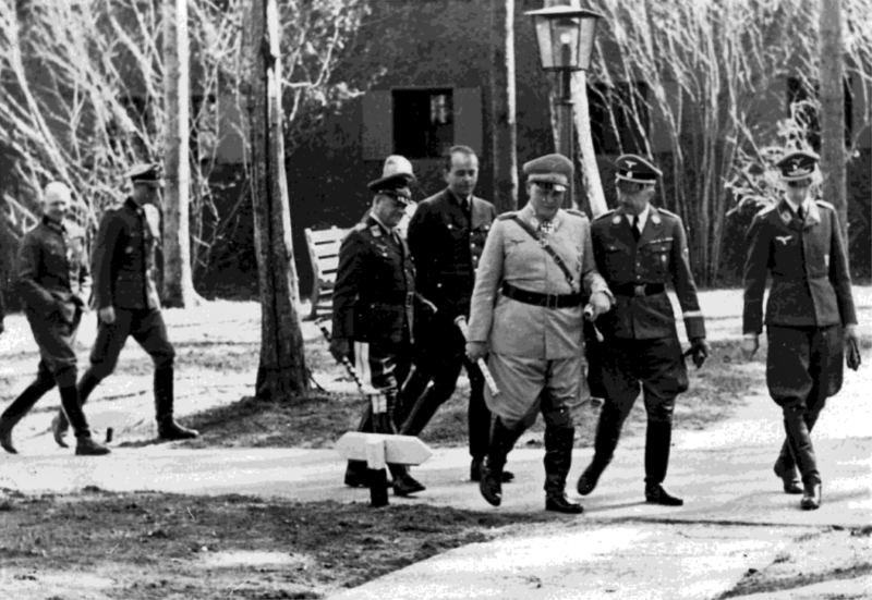 Герман Геринг и Генрих Гиммлер. Украина. 1943 г.
