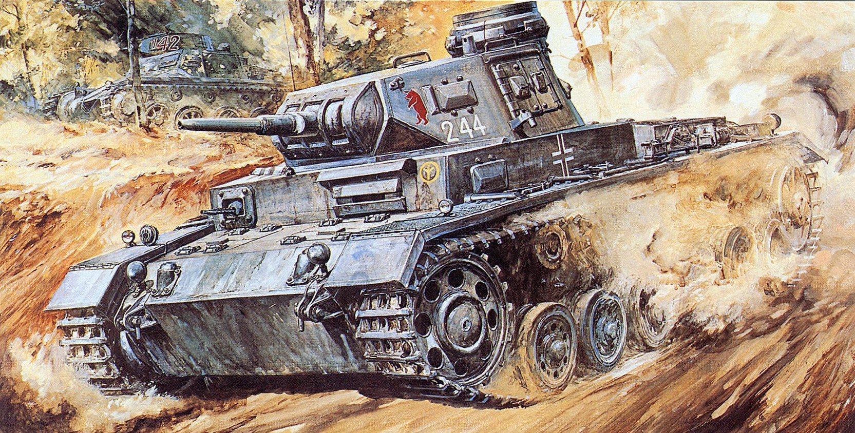 Takani Yoshiyuki. Танк Pz.Kpfw. III Ausf. E.
