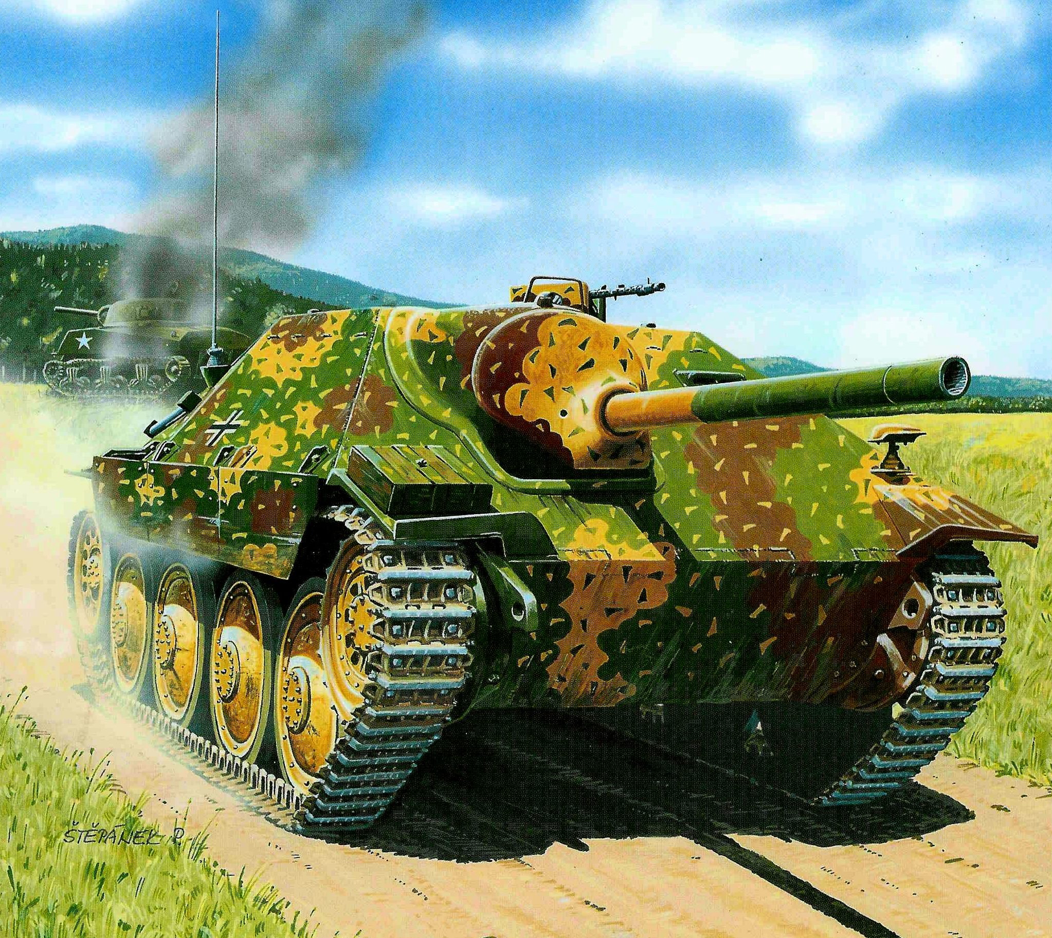 Štěpánek Petr. Танк Jagdpanzer.