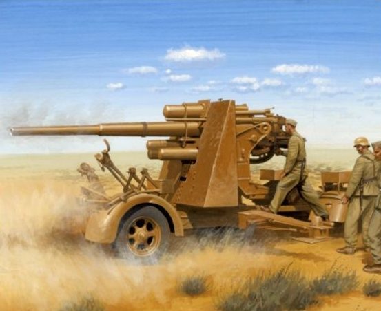 Wrobel Jaroslaw. Противотанковое орудие 88-mm Flak 18.