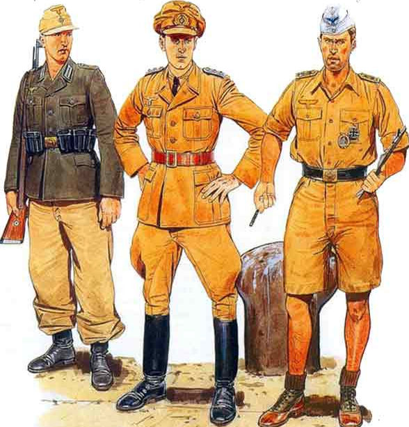 Солдаты в тропической униформе.
