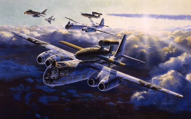 Satake Masao. Бомбардировщик Arado Ar.234C-3 с ракетой.
