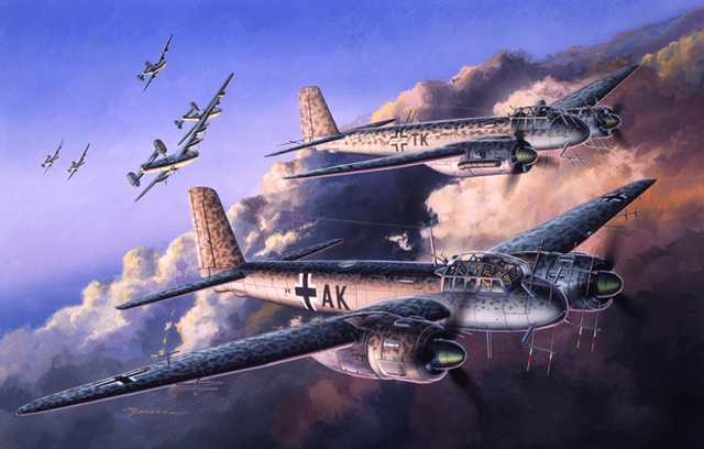 Satake Masao. Бомбардировщики Ju-88.