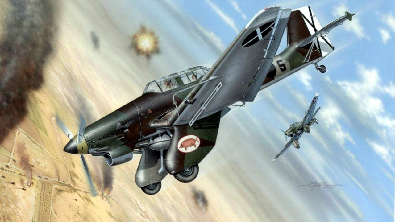Hajek Stanislav. Бомбардировщик Ju-87A «Stuka».