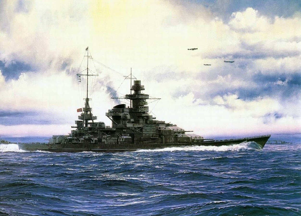 Yuki Takeshi. Линкор «Scharnhorst».