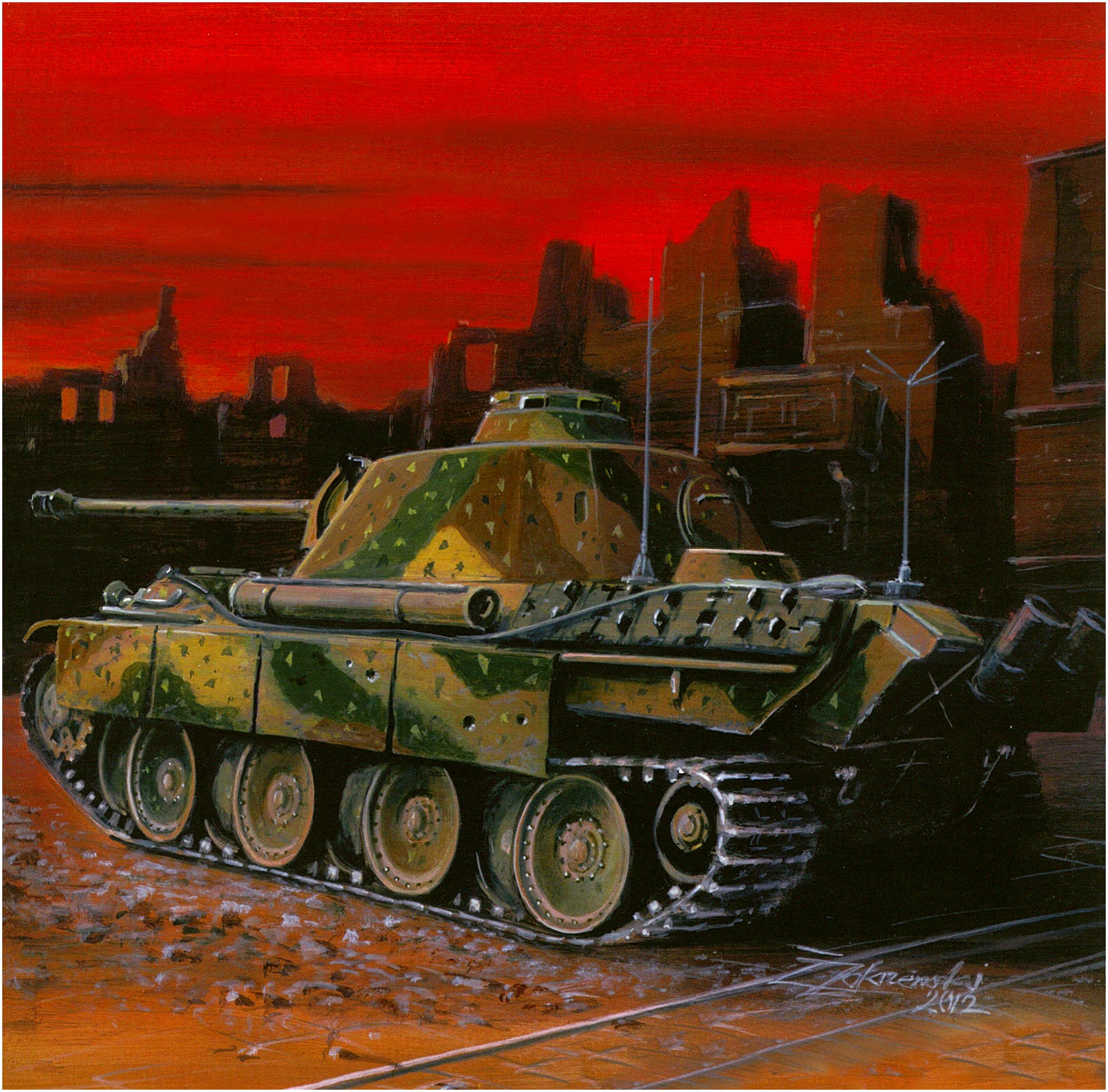 Zakrzewski Zbigniew. Танк Panther Ausf. G.